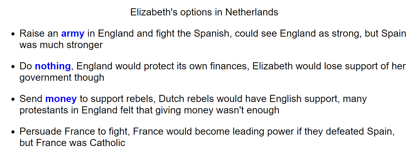 GCSE History Elizabeth