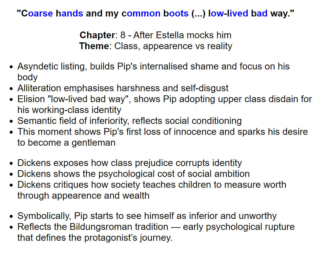 GCSE English Great Expectations