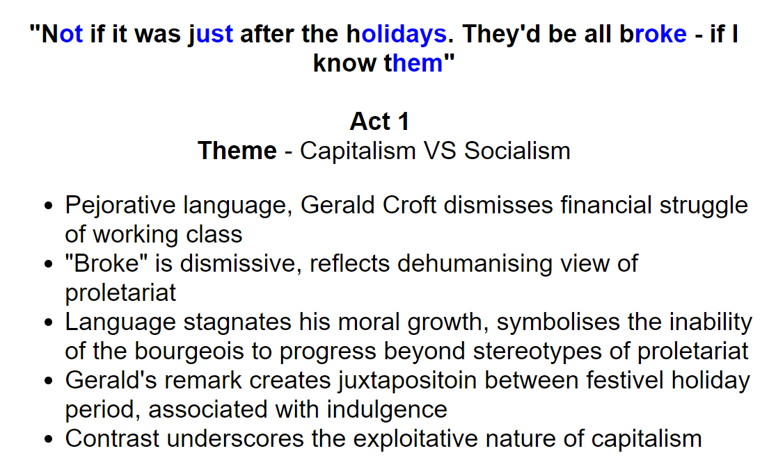 GCSE English Inspector Calls