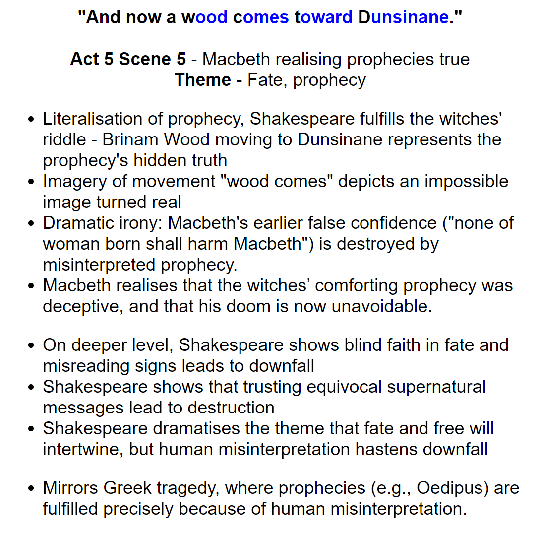 GCSE English Macbeth